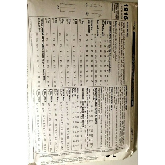 simplicity womens sewing patterns 1916 Size 6-14 New Top - Picture 2 of 2